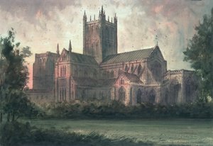 Kathedraal van Wells: uitzicht vanuit het Zuidoosten